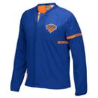 Men's Adidas New York Knicks On-court Henley Jacket, Size: Xl, Blue