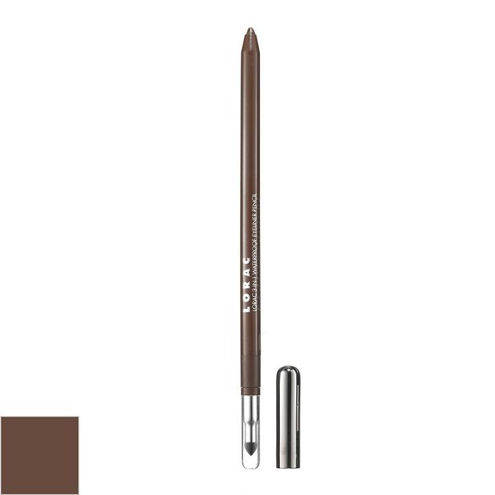 Lorac 3-in-1 Waterproof Eyeliner Pencil, Chocolate