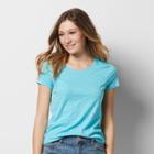 Women's Sonoma Goods For Life&trade; Essential Print Tee, Size: Large, Med Blue