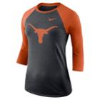 Women's Nike Texas Longhorns Baseball Tee, Size: Small, Grey