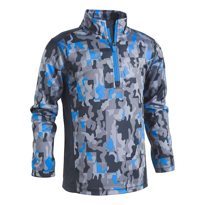 Boys 4-7 Under Armour Camouflaged 1/4-zip Pullover, Size: 4, Oxford