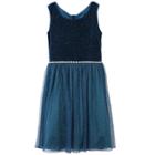 Girls 7-16 & Plus Size Speechless Glitter Bow-back Dress, Size: 12, Turquoise/blue (turq/aqua)