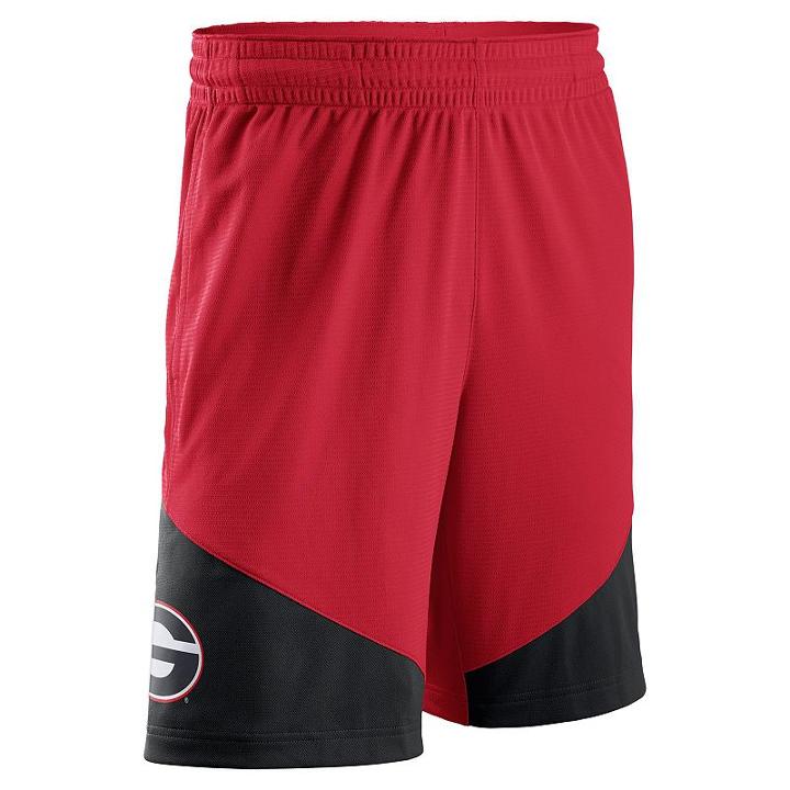 Men's Nike Georgia Bulldogs New Classic Dri-fit Shorts, Size: Xl, Red