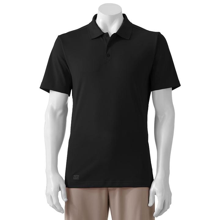 Men's Fila Sport Golf&reg; Fitted Pro Core Performance Polo, Size: Xxl, Black