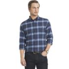 Men's Arrow Classic-fit Plaid Flannel Button-down Shirt, Size: Large, Turquoise/blue (turq/aqua)