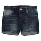Girls 7-16 Levi's Frayed Shorty Shorts, Size: 12, Dark Blue