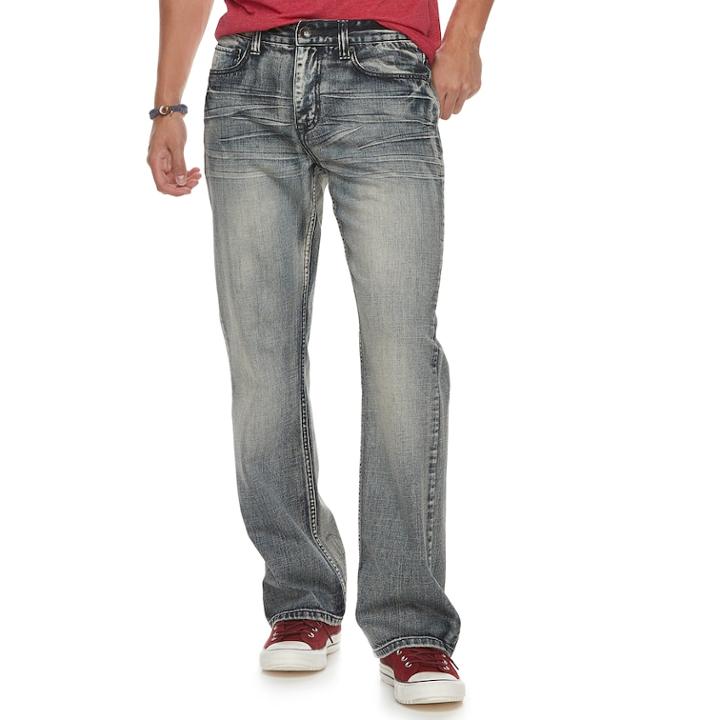 Men's Urban Pipeline&reg; Relaxed Bootcut Jeans, Size: 38x32, Blue (navy)