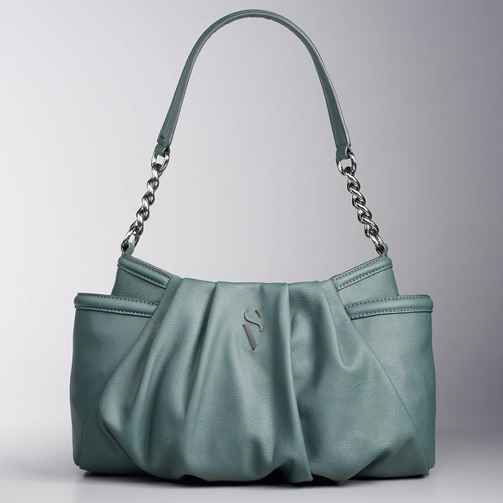 Simply Vera Vera Wang Alicia Pleated Hobo, Women's, Light Blue