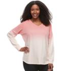 Plus Size Sonoma Goods For Life&trade; Sweatshirt, Women's, Size: 1xl, Light Pink