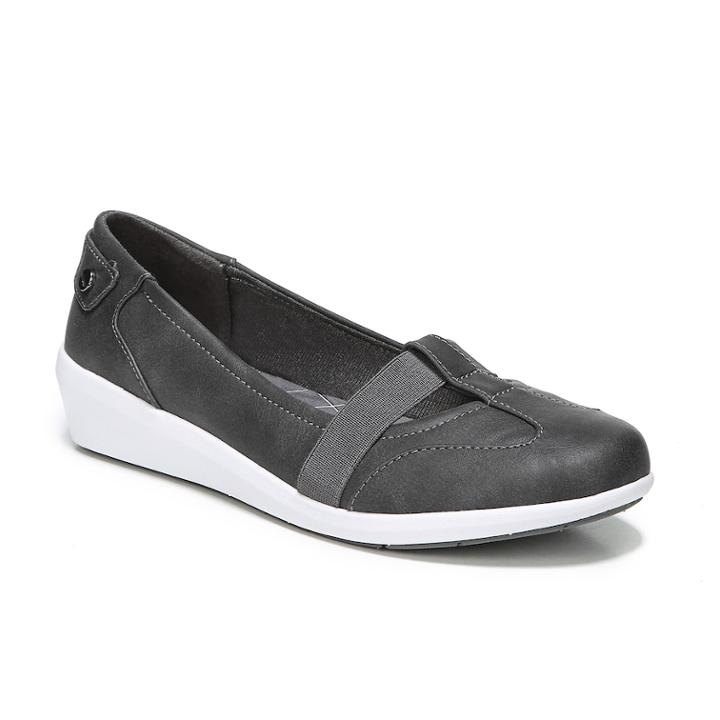 Lifestride Nexus Women's Slip-on Shoes, Size: Medium (6), Dark Grey