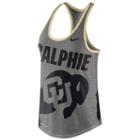 Women's Nike Colorado Buffaloes Dri-blend Tank, Size: Large, Dark Grey