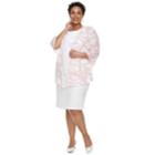 Plus Size Maya Brooke Sleeveless Dress & Printed Jacket Set, Women's, Size: 20 W, Light Pink