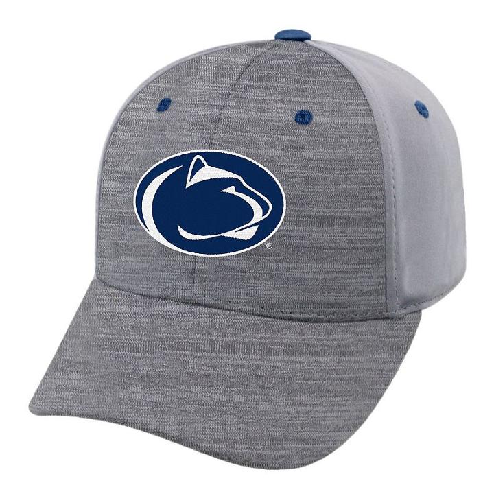 Adult Penn State Nittany Lions Steam Performance Adjustable Cap, Men's, Med Grey