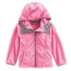 Girls 4-16 Free Country Lightweight Faux Fur Jacket, Size: 4, Med Pink