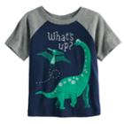 Baby Boy Jumping Beans&reg; What's Up Dinosaur Raglan Graphic Tee, Size: 12 Months, Dark Blue