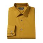 Men's Apt. 9&reg; Slim-fit Premier Flex Collar Stretch Dress Shirt, Size: 15.5-34/35, Gold
