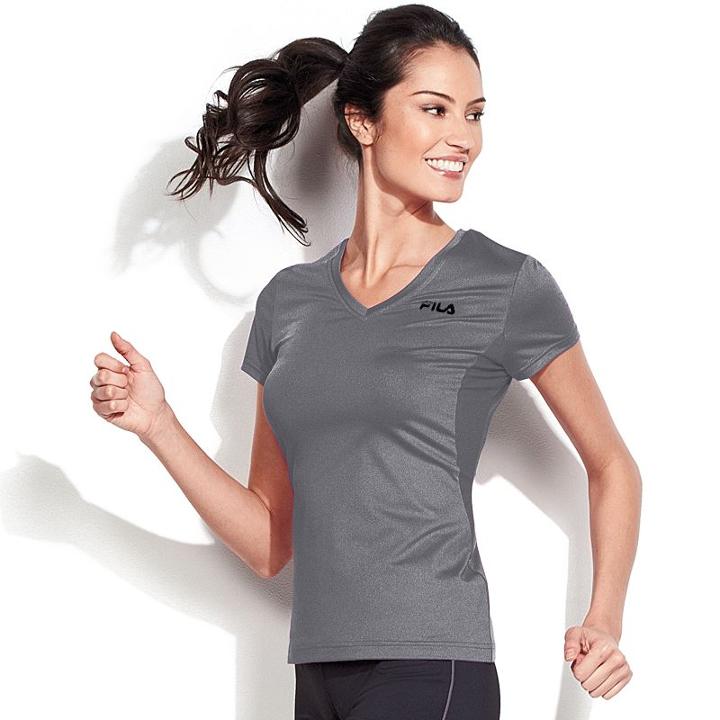 Women's Fila Sport&reg; Basic Racerback Workout Tee, Size: Small, Grey