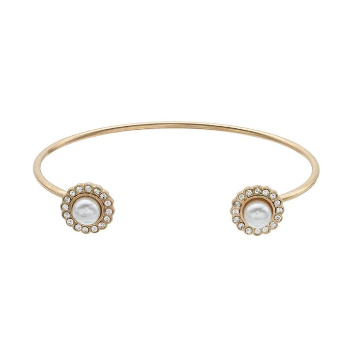 Lc Lauren Conrad Simulated Pearl Cuff Bracelet, Women's, White Oth