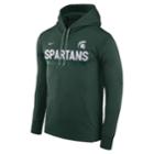 Men's Nike Michigan State Spartans Therma-fit Hoodie, Size: Xxl, Dark Green