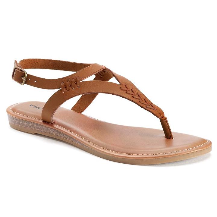 Sonoma Goods For Life&trade; Eiree Women's Sandals, Size: Medium (7), Brown