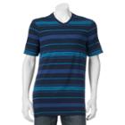 Big & Tall Urban Pipeline&reg; Maxflex Athletic-fit Striped V-neck Tee, Men's, Size: M Tall, Dark Blue