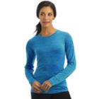 Women's Jockey Scrubs Performance Rx Dry Comfort Long Sleeve Tee, Size: Xl, Blue