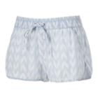 Juniors' So&reg; Dolphin Hem Twill Shortie Shorts, Girl's, Size: Large, Light Blue