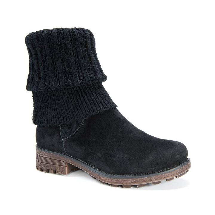 Muk Luks Kelby Women's Water-resistant Boots, Girl's, Size: 7, Black