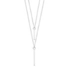 Lc Lauren Conrad Multi Strand Stick Pendant Necklace, Women's, Silver