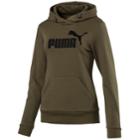 Women's Puma Elevated Logo Graphic Hoodie, Size: Medium, Green