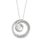 14k White Gold 1/4 Carat T.w. Diamond Pendant Necklace, Women's, Size: 18