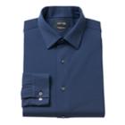 Men's Apt. 9&reg; Premier Flex Slim-fit Stretch Knit Dress Shirt, Size: 16.5-34/35, Blue