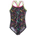 Girls 4-14 Jacques Moret Swirl Racerback Leotard, Size: Small, Brown Over