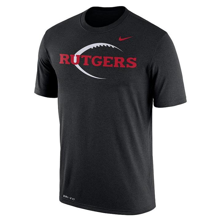 Men's Nike Rutgers Scarlet Knights Legend Icon Dri-fit Tee, Size: Large, Black