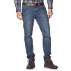 Men's Chaps 5-pocket Slim Straight-fit Jeans, Size: 42x30, Med Blue