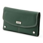 Buxton Westcott Leather Checkbook Wallet, Women's, Green