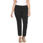 Plus Size Napa Valley Slimming Solution Straight-leg Dress Pants, Women's, Size: 24 W, Black