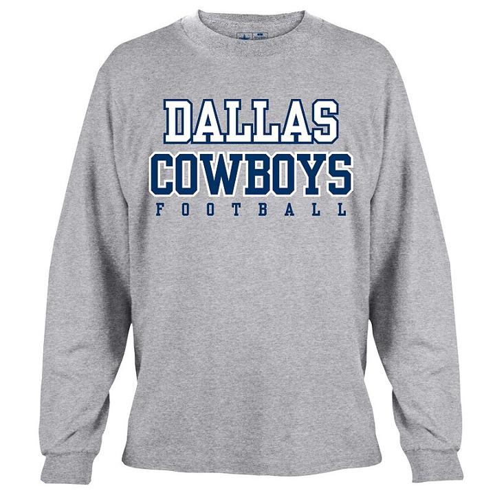 Men's Dallas Cowboys Practice Tee, Size: Large, Grey