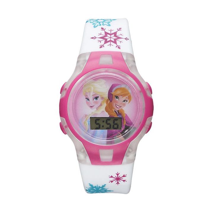 Disney's Frozen Elsa & Anna Kids' Digital Light-up Watch, Girl's, Size: Medium, White