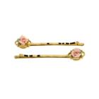 Downton Abbey Rose Bobby Pin Set, Women's, Pink