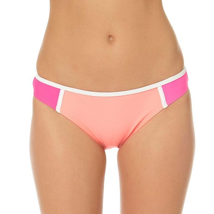 In Mocean Match Point Colorblock Longline Bikini Bottoms, Size: Large, Ovrfl Oth