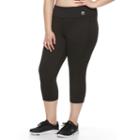 Plus Size Fila Sport&reg; Slim Straight Yoga Capris, Women's, Size: 1xl, Black