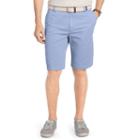 Men's Izod Flat-front Chino Shorts, Size: 35, Light Blue