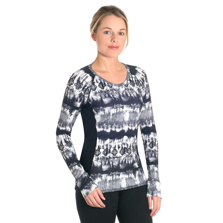 Women's Snow Angel Slimline Scoopneck Base Layer Top, Size: Medium, Dark Grey