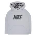 Boys 4-7 Nike Therma Abstract Logo Pullover Hoodie, Size: 5, Med Grey