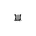 14k White Gold 1/10 Carat T.w. Black Diamond Stud - Single Earring, Men's
