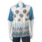 Big & Tall Batik Bay Classic-fit Tropical Button-down Shirt, Men's, Size: L Tall, Turquoise/blue (turq/aqua)