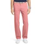 Men's Izod Straight-fit Performance Plus Flat-front Chino Pants, Size: 34x34, Light Red