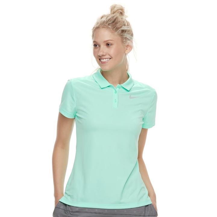 Women's Nike Short Sleeve Golf Polo, Size: Xs, Green