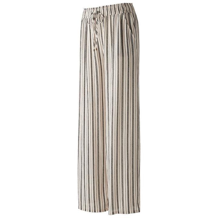 Juniors' Joe B Gauze Palazzo Pants, Girl's, Size: Small, Beige Oth
